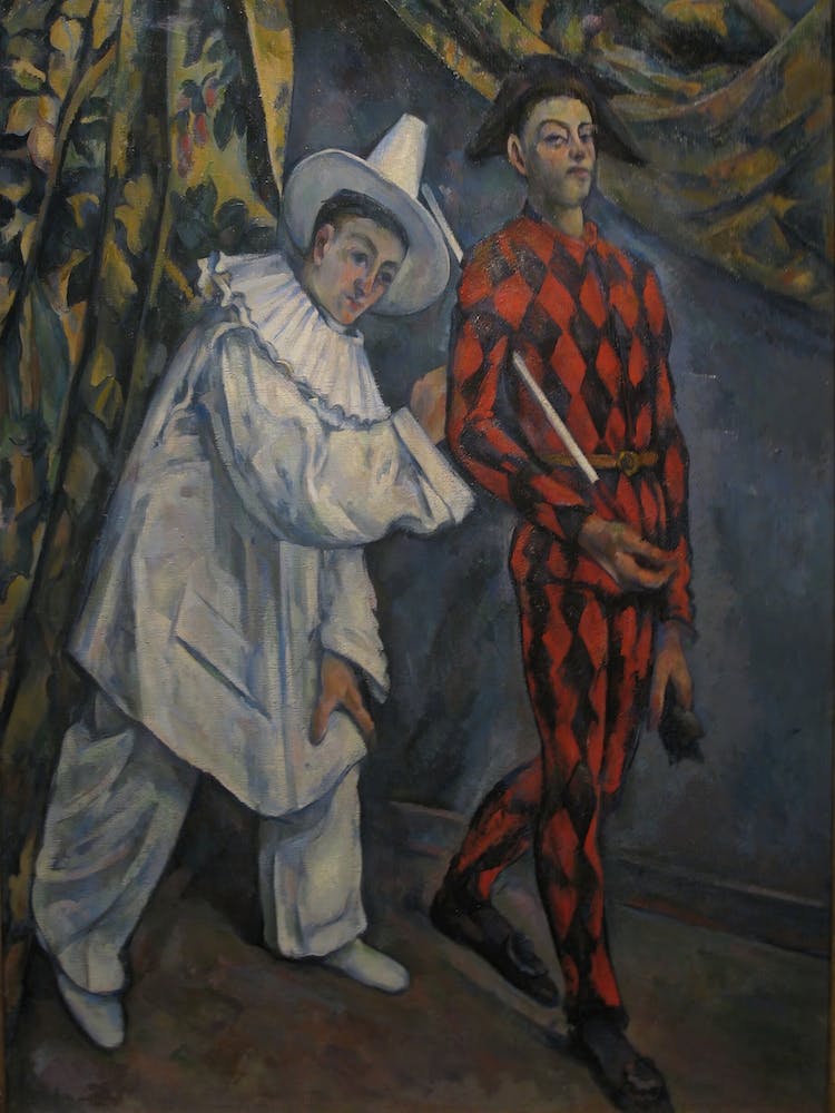 Pierot And Harlequin, Paul Cézanne