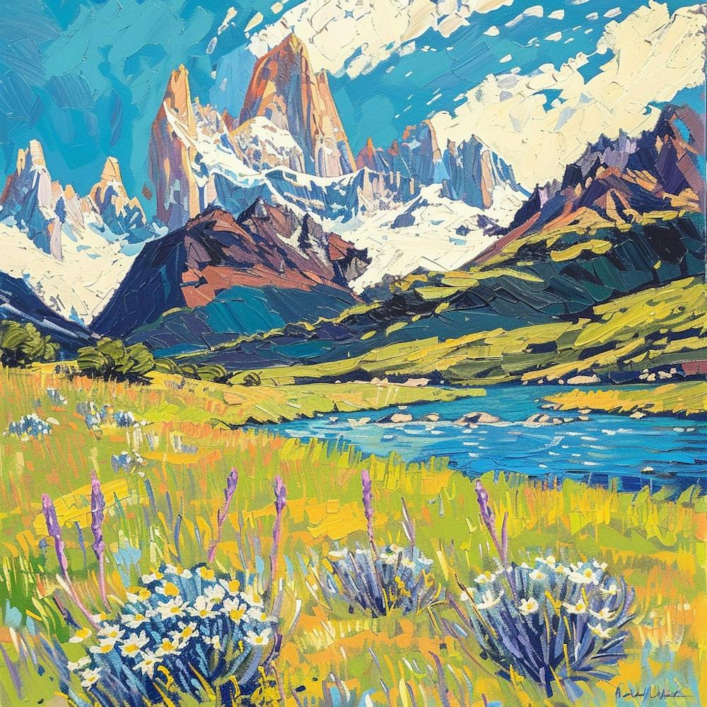 A Patagonia In Argentina Oil Painting Illustrati 1720364169 2
