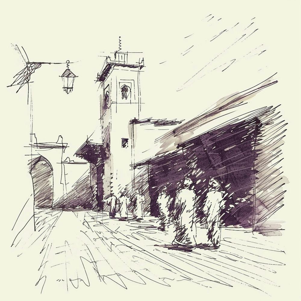 Marrakech Scène de Rue
