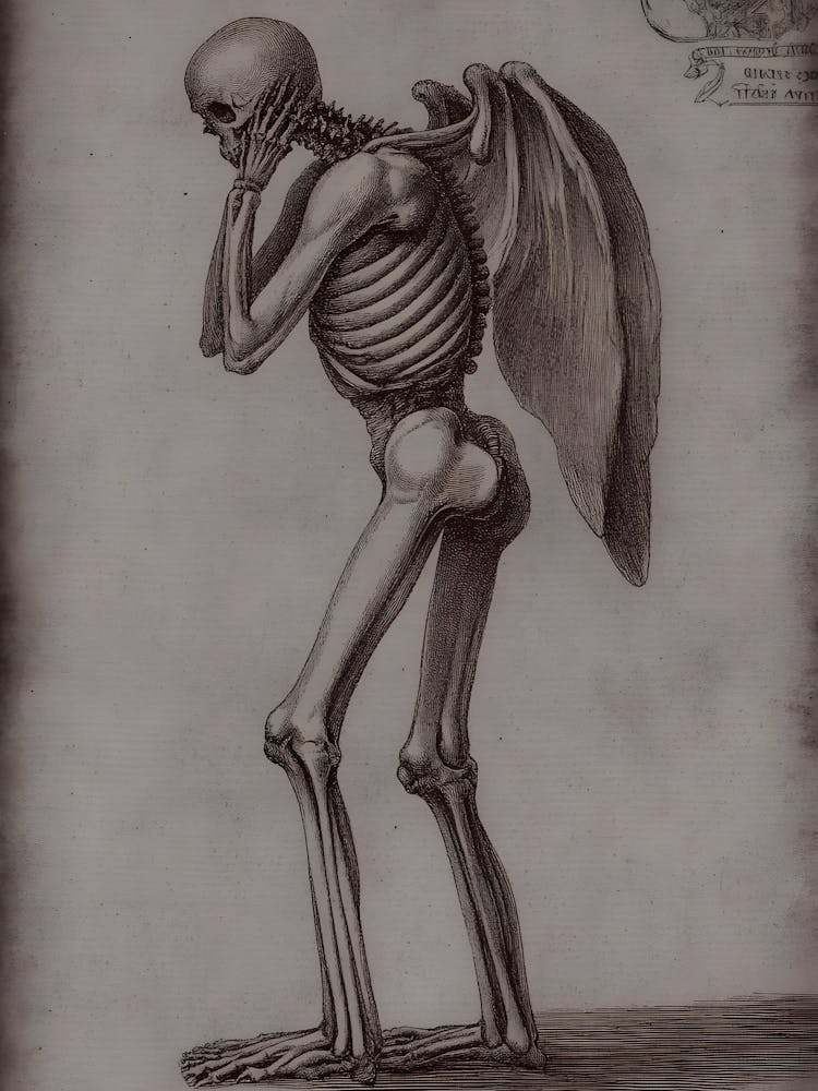 Skeleton With Wings