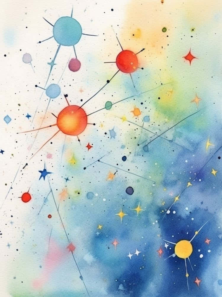 Watercolour Space Celestial 3