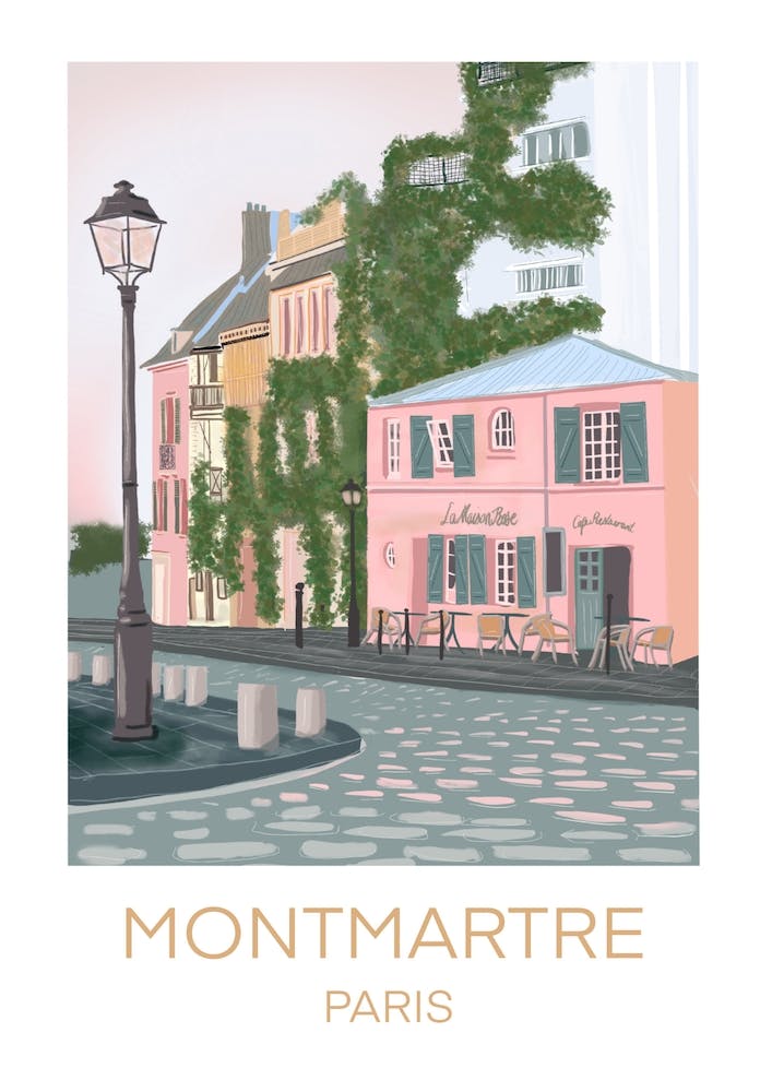 La Maison Rose, Montmartre, Paris