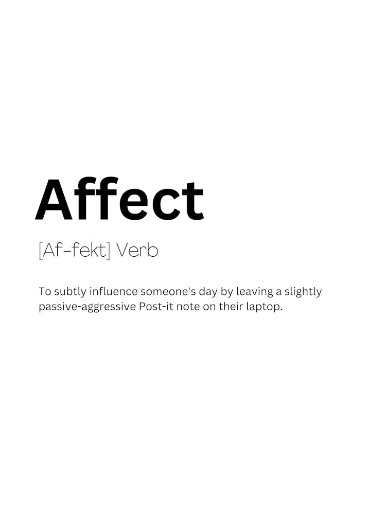 Affect Definition Meaning