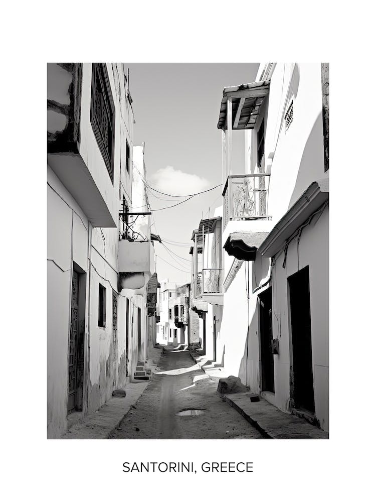 Poster Of Tangier, Morocco, Photography In Black And White 4