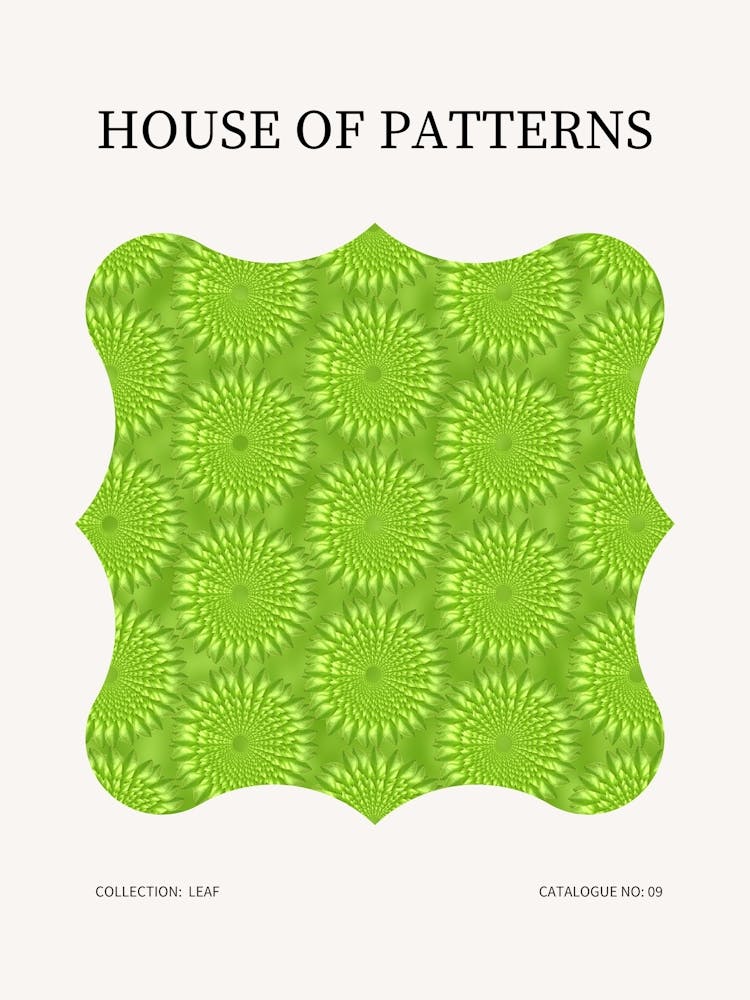 Leaf Pattern Poster 8