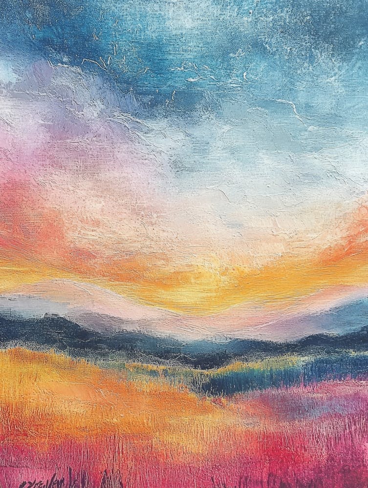 Sunset In The Meadow