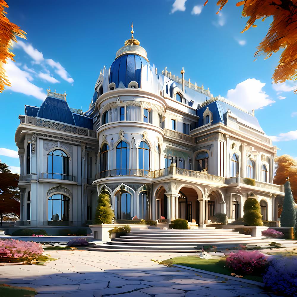 Beautiful luxurious palace