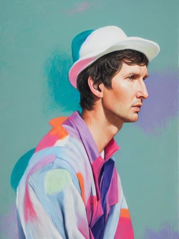 James Blunt Colourful Illustration