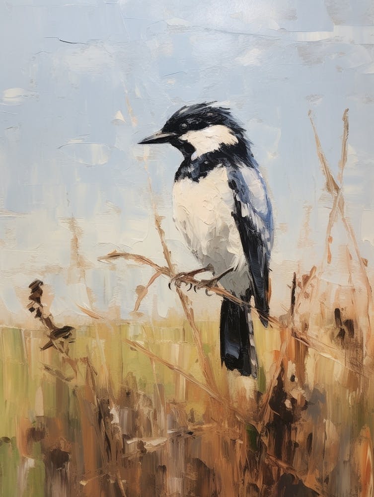 Bird Painting Magpie 6