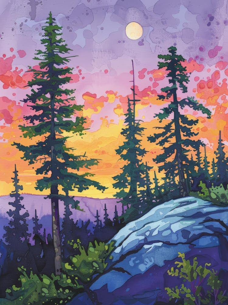 Sunset In The Mountains 31