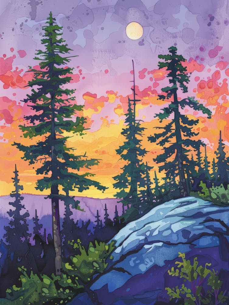 Sunset In The Mountains 31