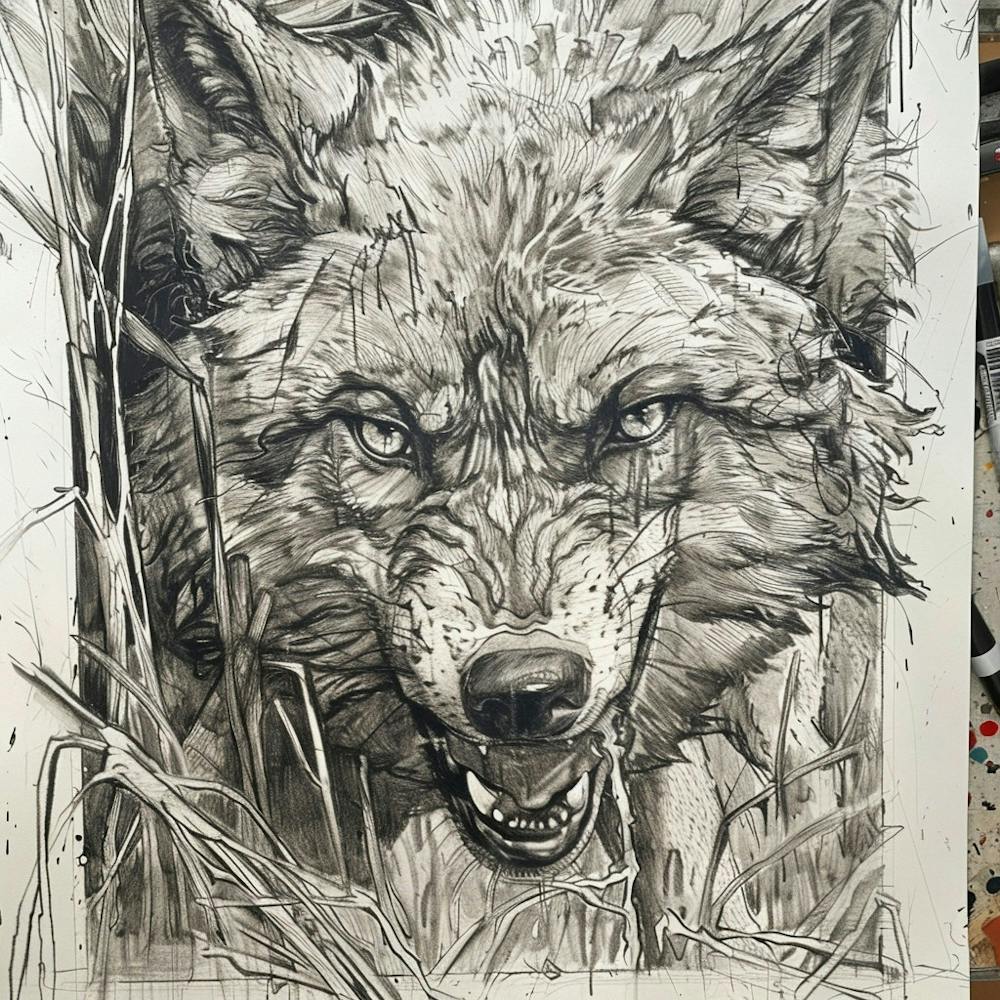 Wolf In The Grass