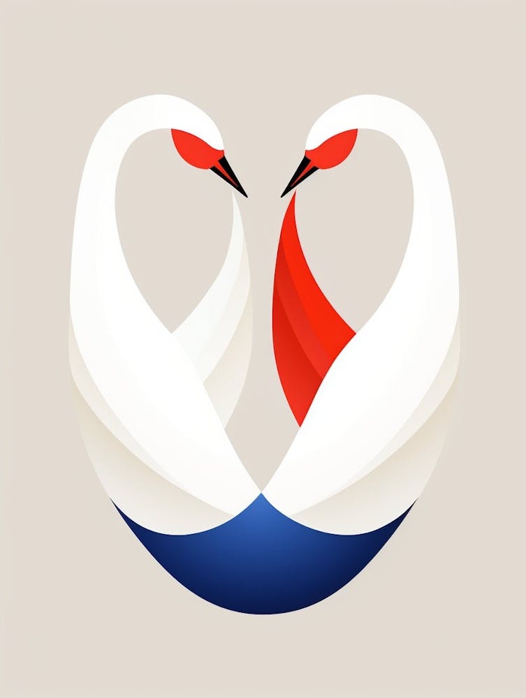 Swan Minimalist Abstract 4
