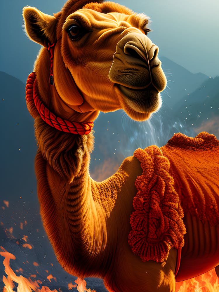 Camel In Fire