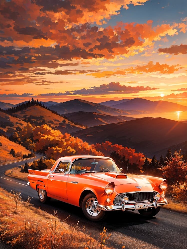 Sunset On The Road