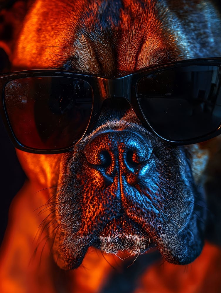 Boxer Dog In Sunglasses 1
