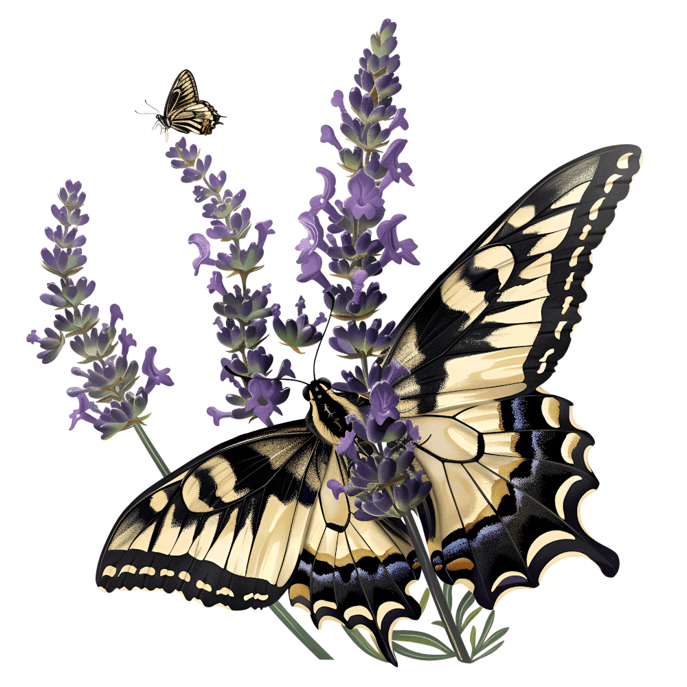 Schmetterling auf Lavendel