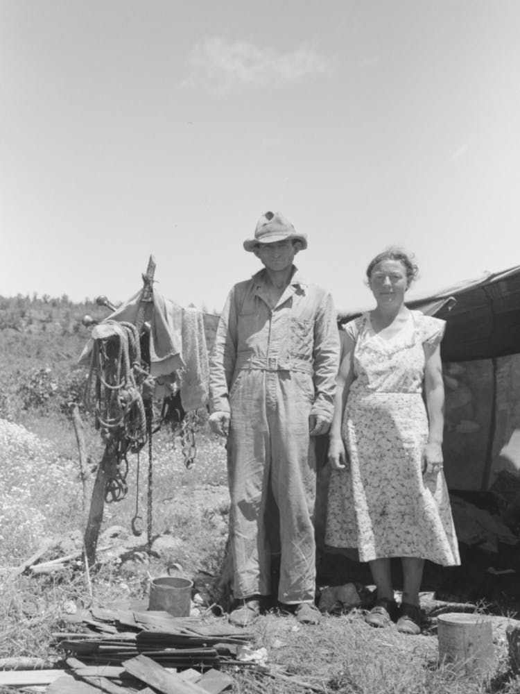 Untitled Photo, Possibly Related To Migrant Agricultural Workers Camped Near Vian, Oklahoma By Russell Lee