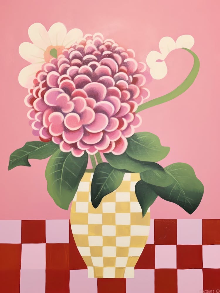 Hydrangeas Flower Vase 4