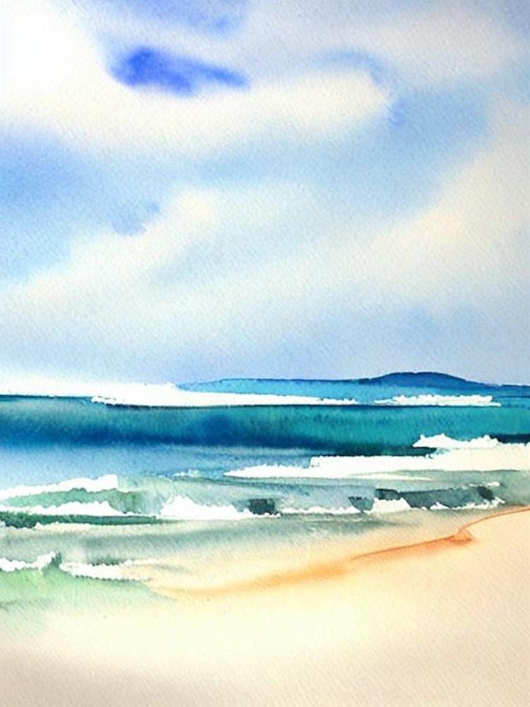 Byron Bay, Australia Watercolour