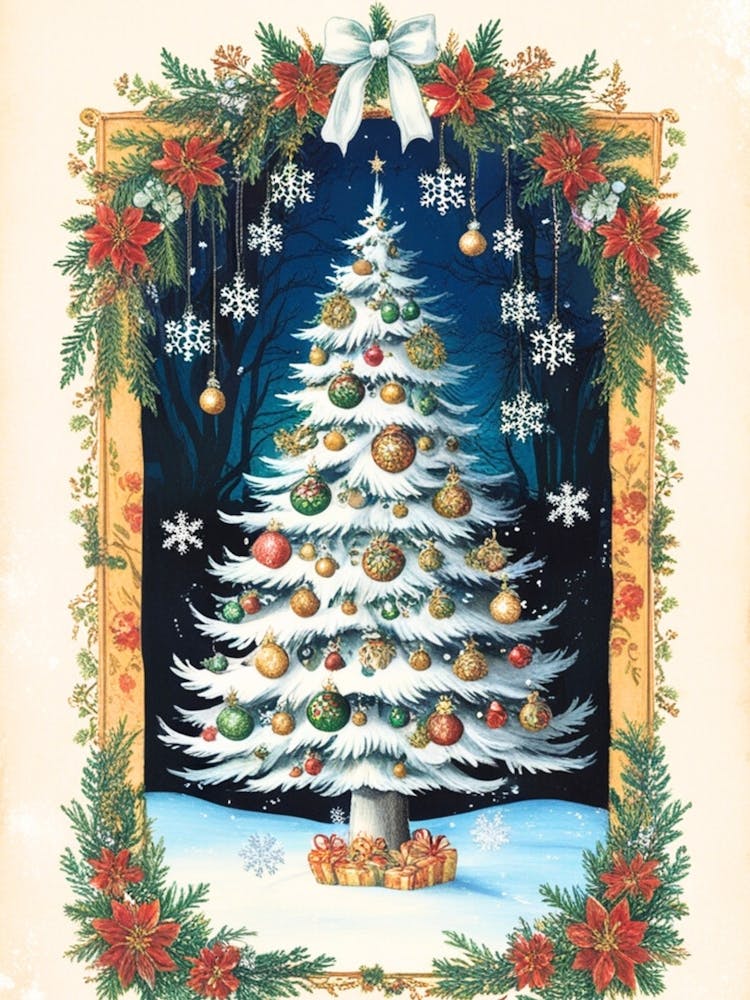 William Morris Christmas Tree 45