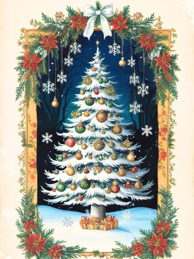 William Morris Christmas Tree 45