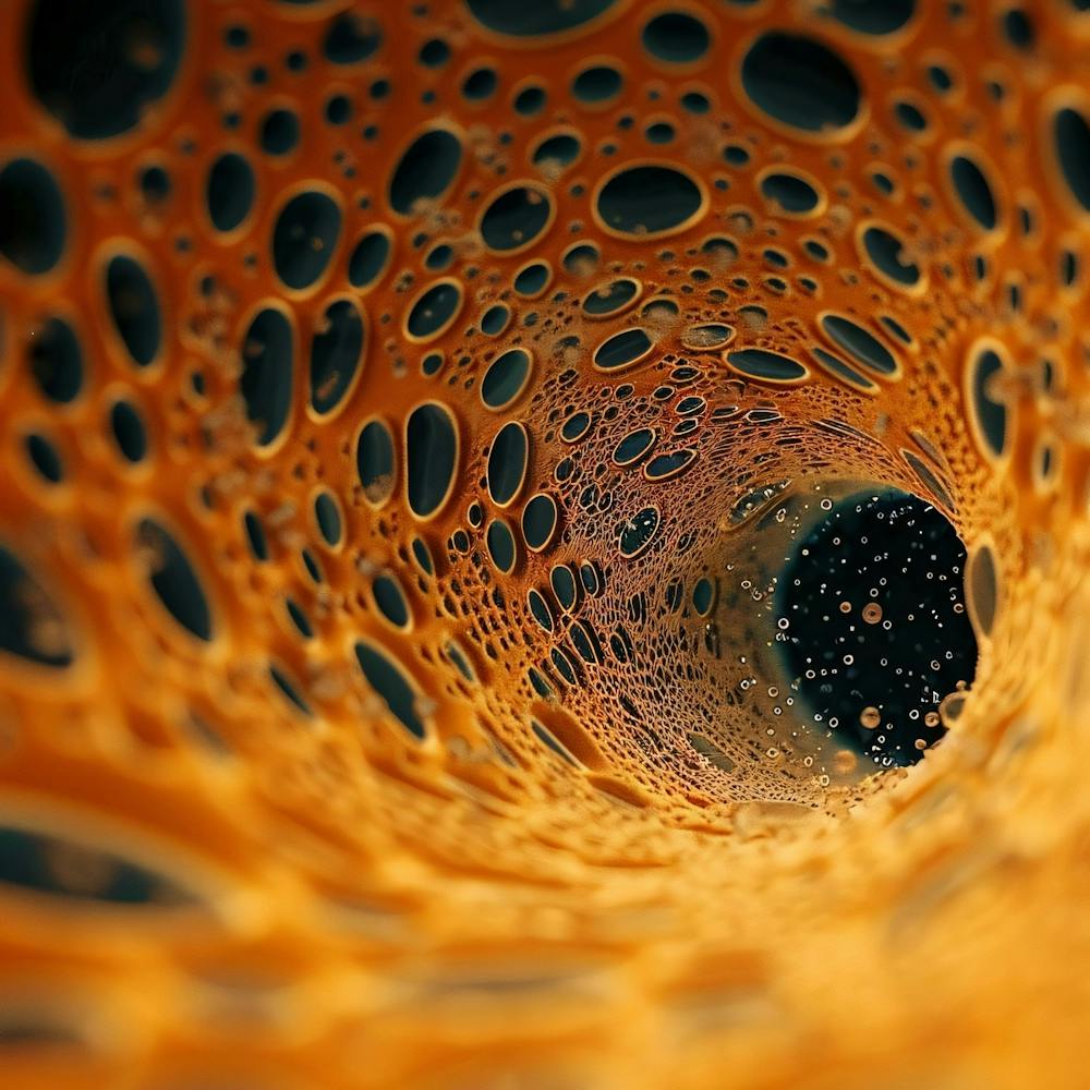 Water Bubbles In A Tube