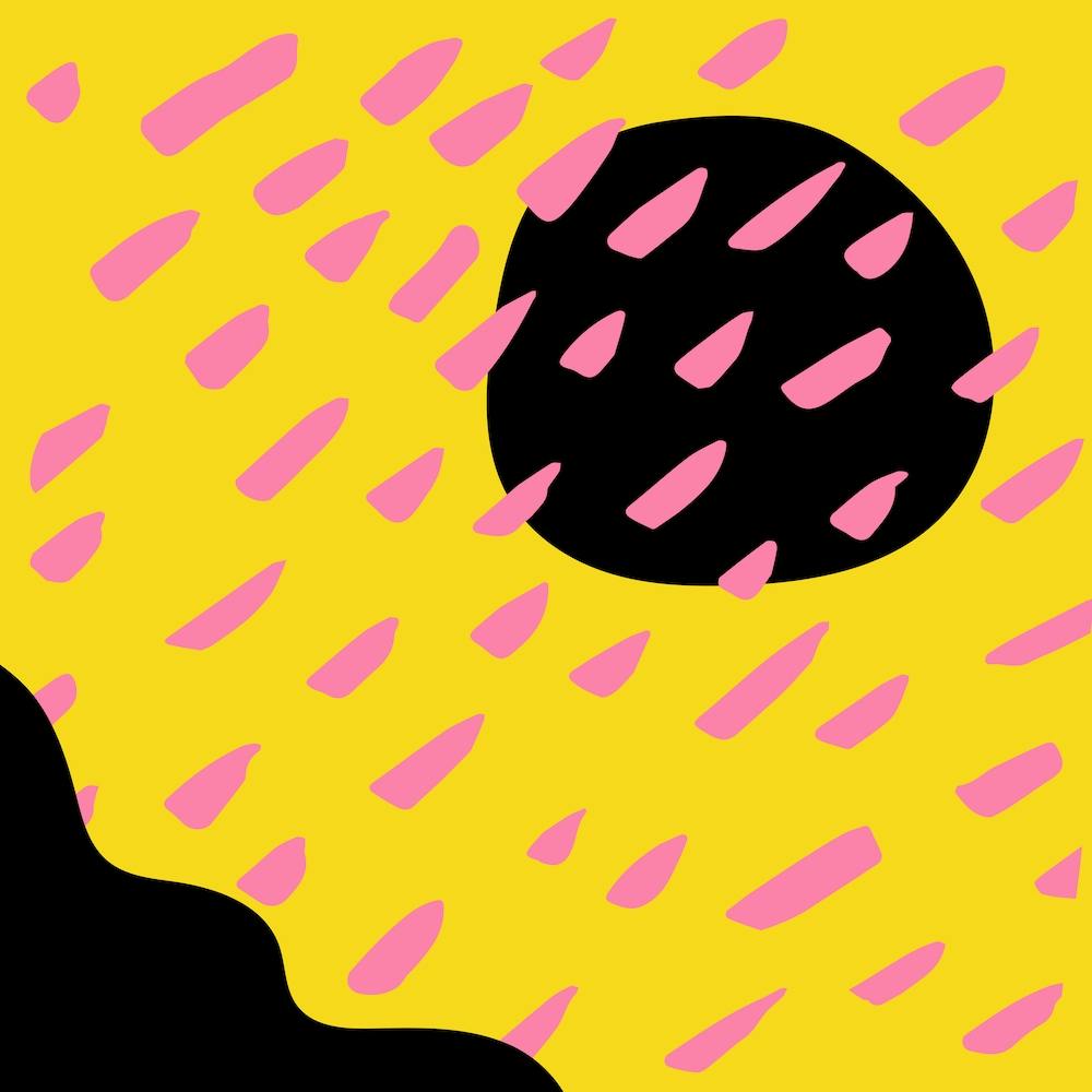 Rosa Regen Abstrakt