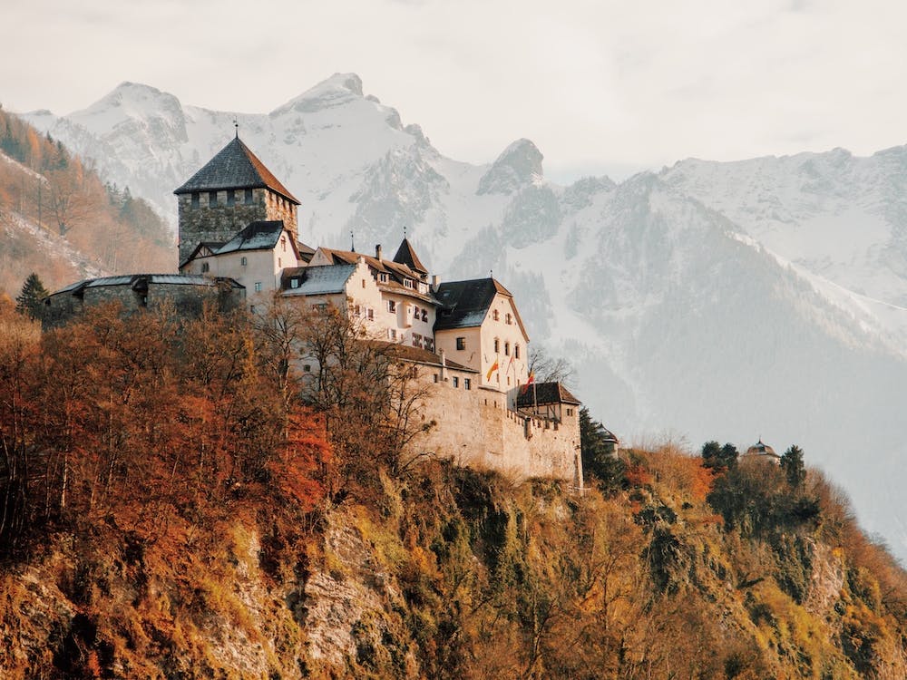 Autumn Castle Scenery