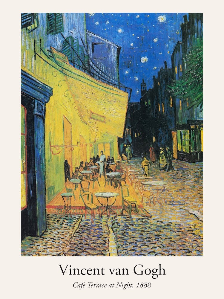 Cafe Terrace At Night, Van Gogh, Poster