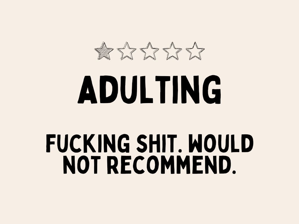 Adulting | Black and Cream