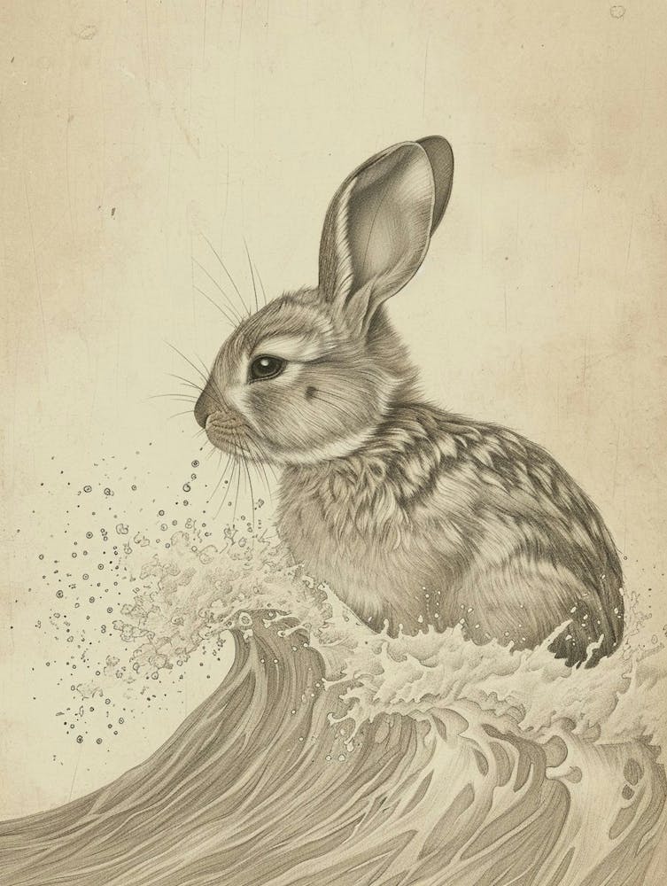 Tans Rabbit Drawing 1