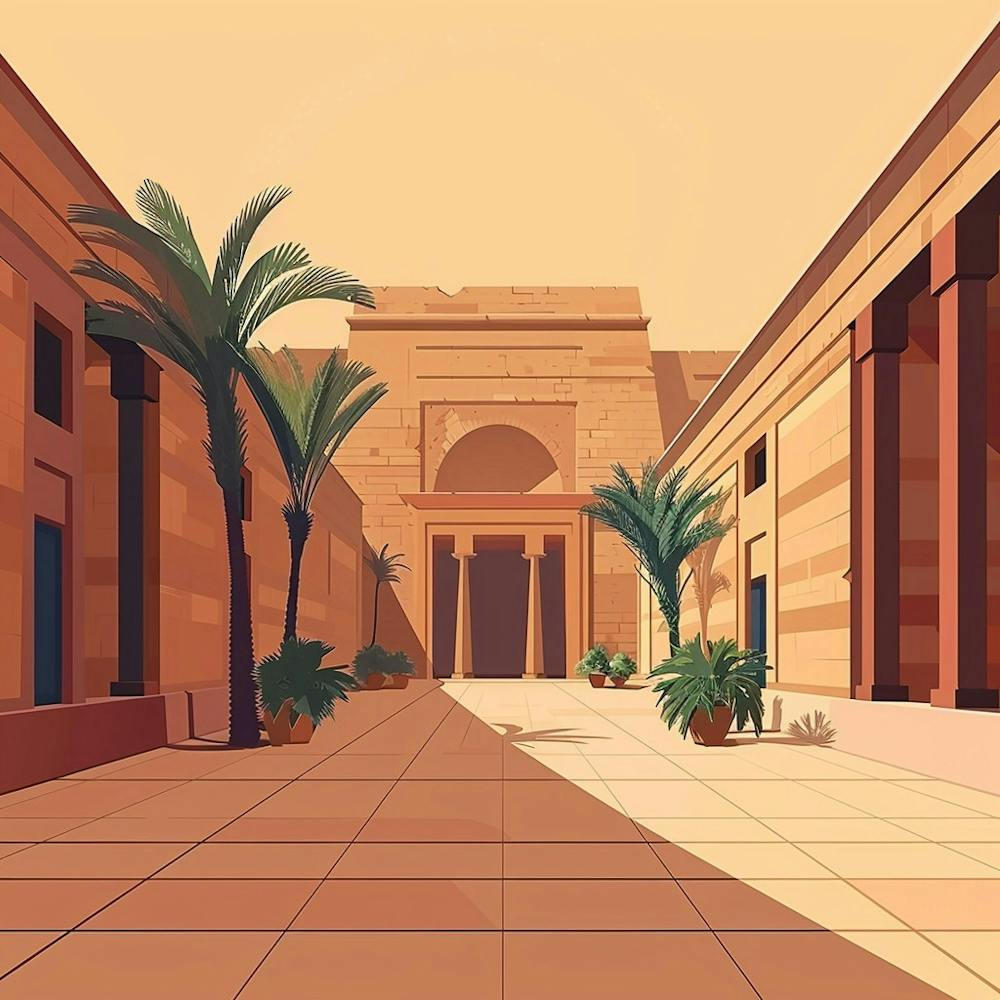 Egyptian Courtyard