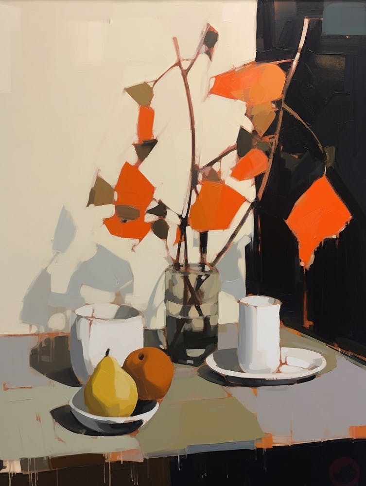 Autumn Kitchen Still Life Painting 7