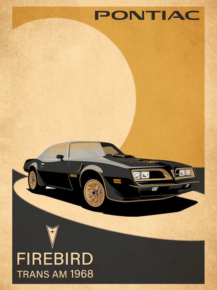 Pontiac Firebird Vintage Poster