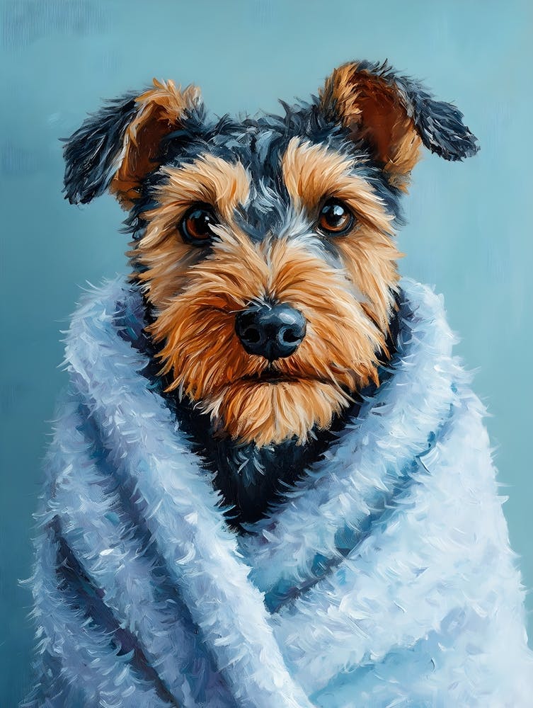 Terrier In Bath Towel 4