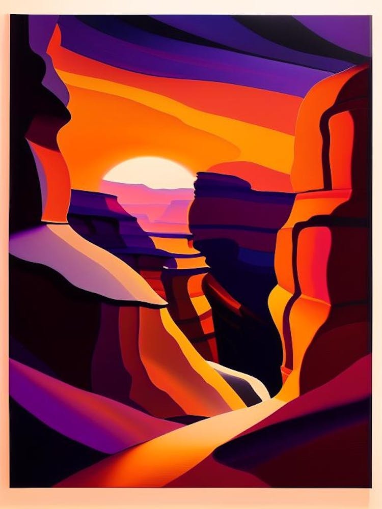 Wavy Canyon Sunrise
