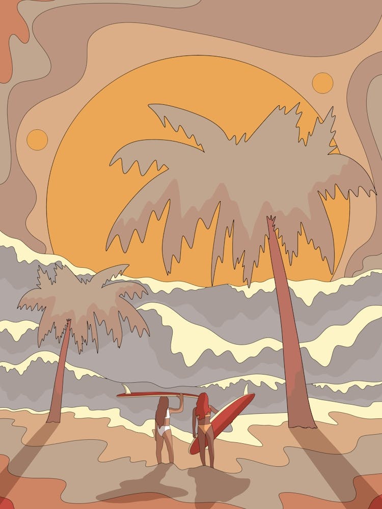 Surfer Besties