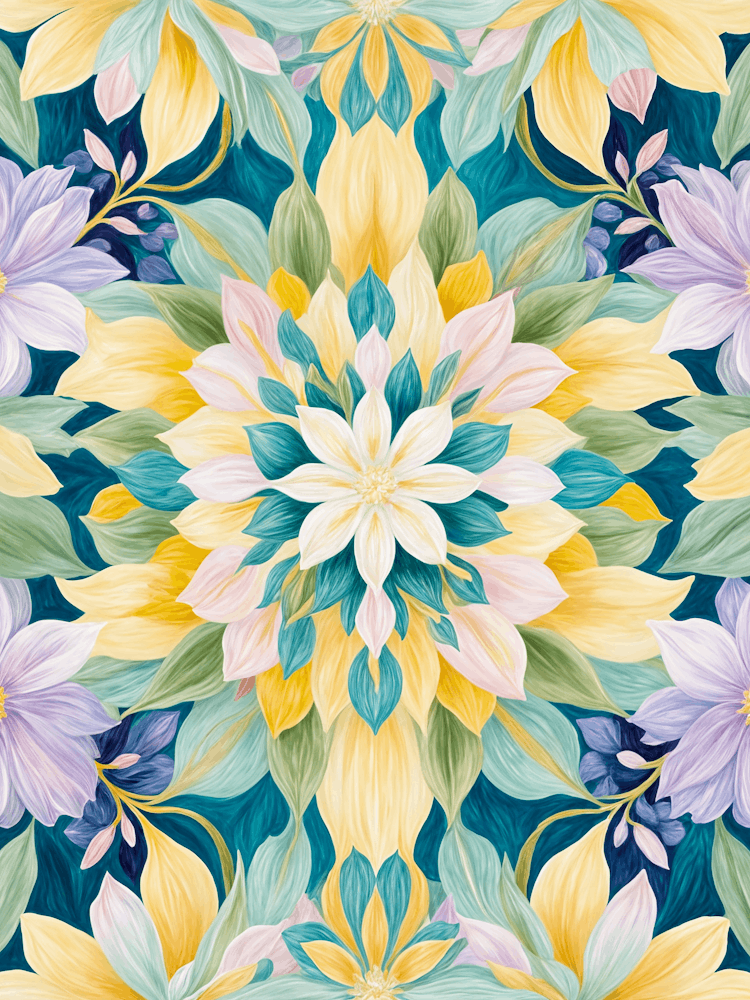 Spring Floral Kaleidoscope no2