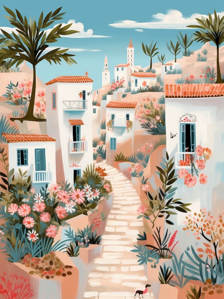 Ibiza Spanien 10 Illustration