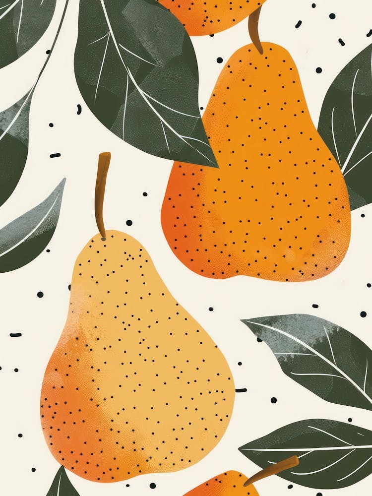 Pears Close Up Illustration 4