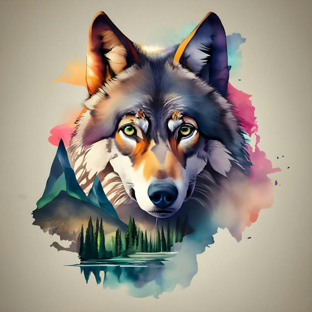 Wolf Painting