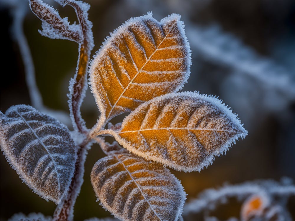 Frosty Leaves