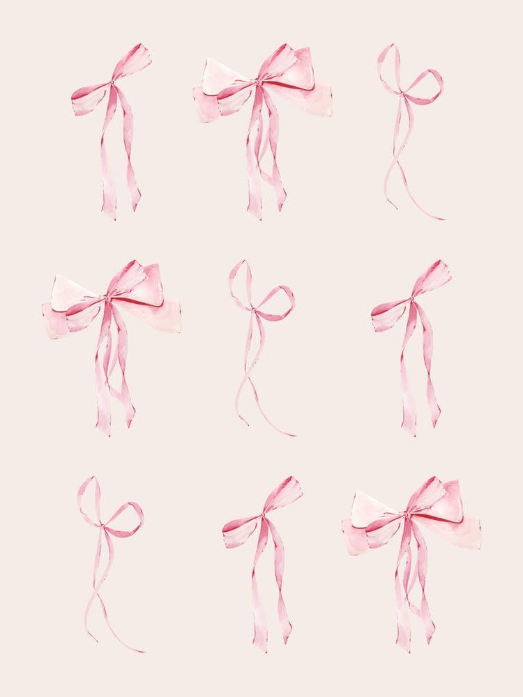 Pink Coquette Rows Of Bows - Neutral