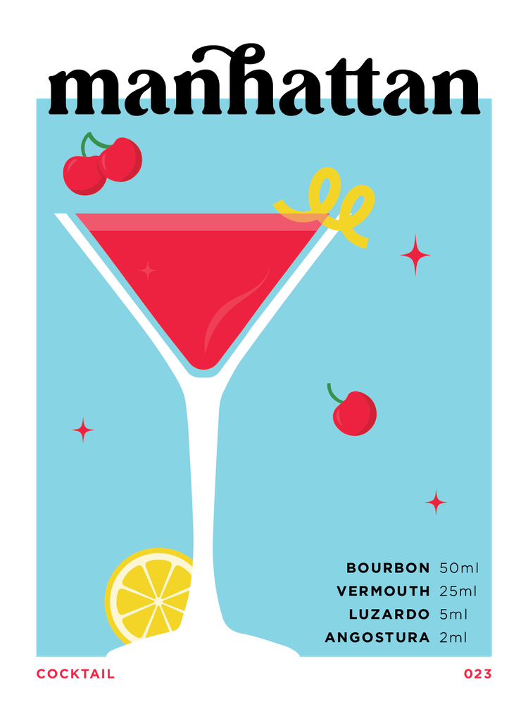 Manhattan in Blue Cocktail Recipe