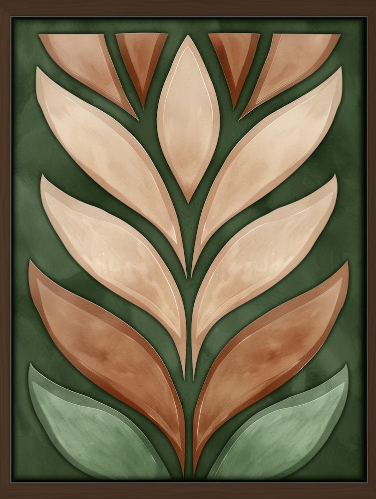 Stained Glass Leaf 1