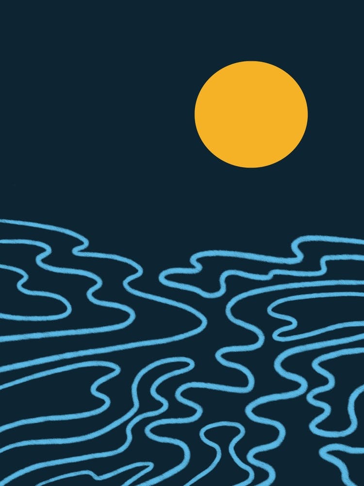 The Moon And The Sea