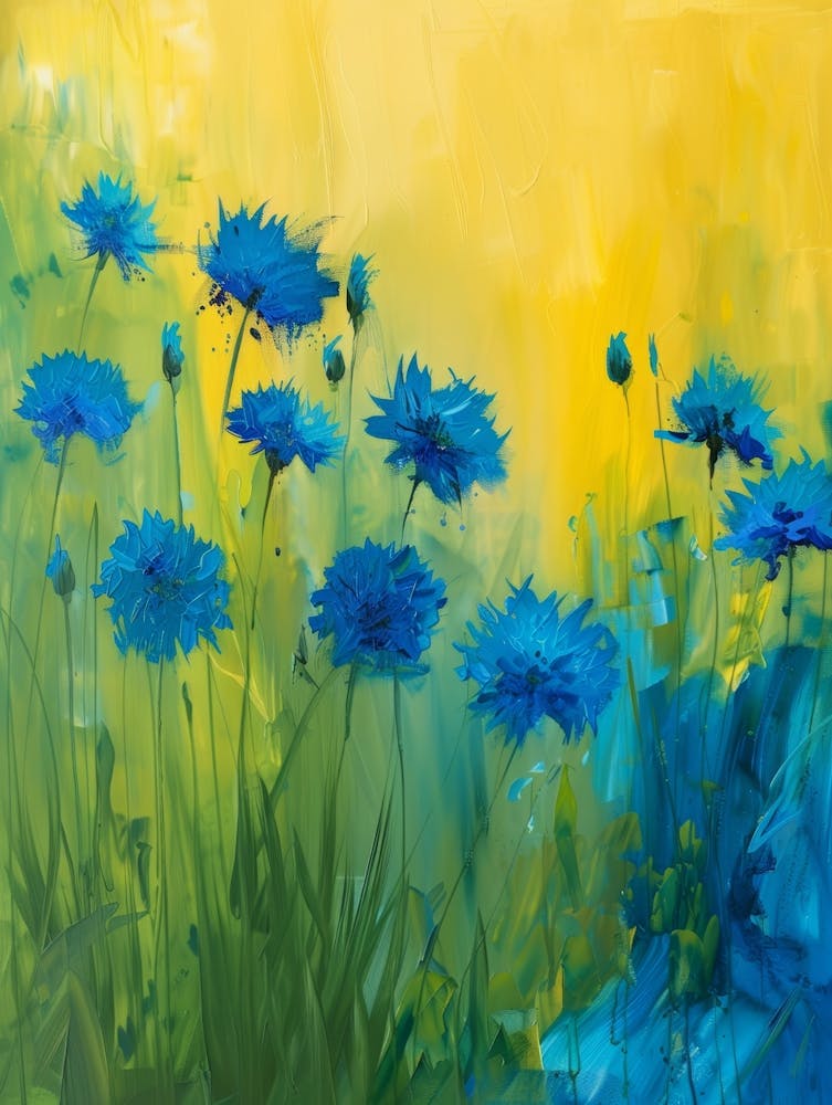 Blue Cornflowers 1