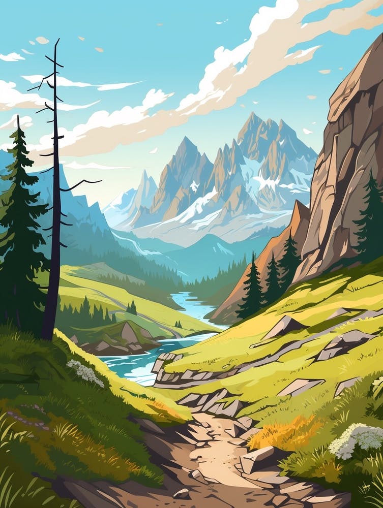 Gr10 France 3 Vintage Travel Illustration