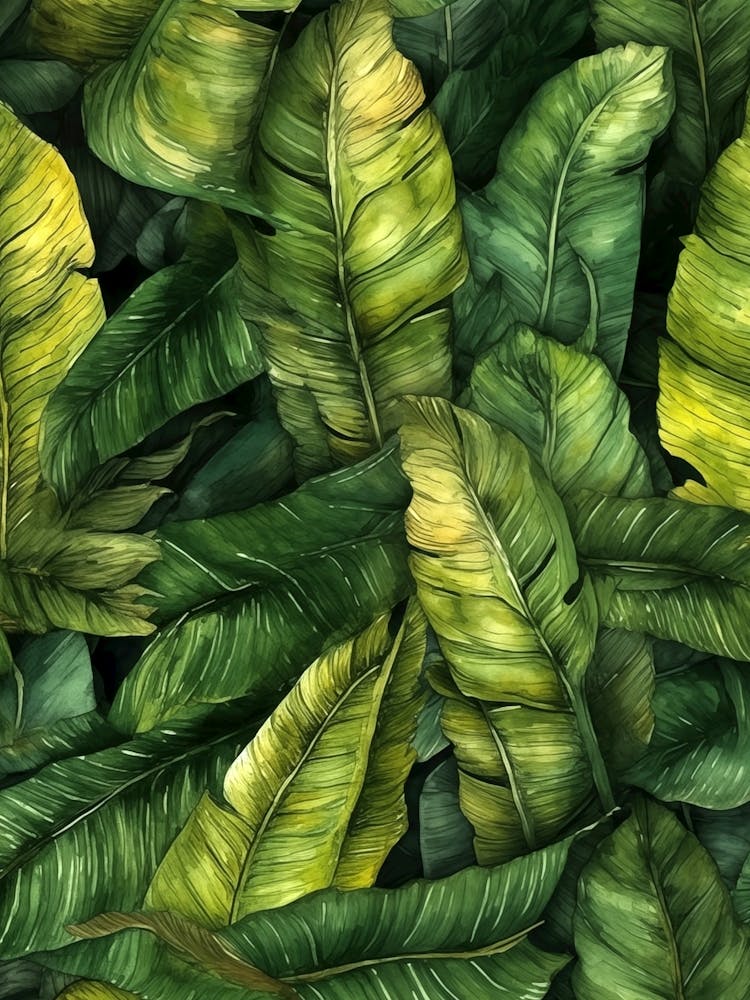 Tropical Leaves Seamless Pattern 2